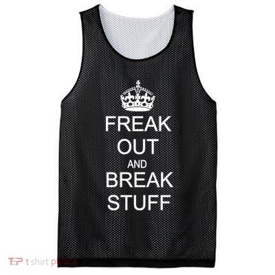 Freak Out And Break Stuff Mesh Reversible Basketball Jersey Tank