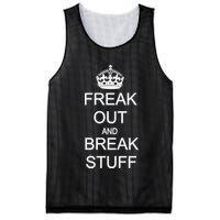 Freak Out And Break Stuff Mesh Reversible Basketball Jersey Tank