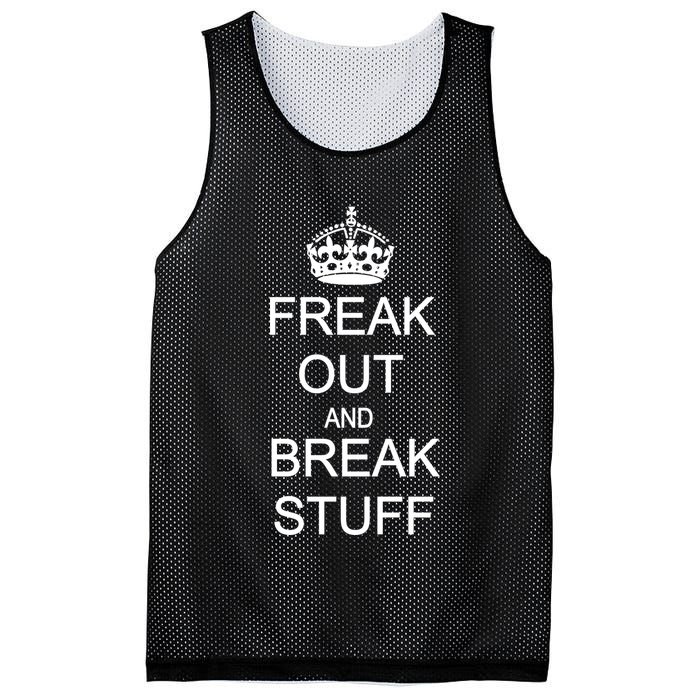 Freak Out And Break Stuff Mesh Reversible Basketball Jersey Tank
