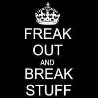 Freak Out And Break Stuff Tie-Dye T-Shirt