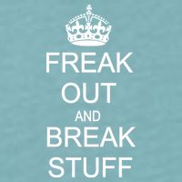 Freak Out And Break Stuff Sueded Cloud Jersey T-Shirt