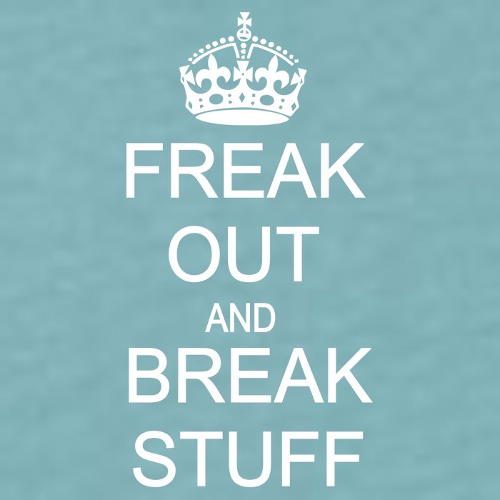 Freak Out And Break Stuff Sueded Cloud Jersey T-Shirt
