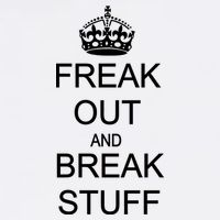 Freak Out And Break Stuff Garment-Dyed Sweatshirt