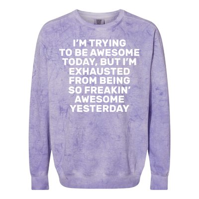 Freakin Awesome Colorblast Crewneck Sweatshirt