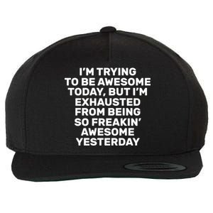 Freakin Awesome Wool Snapback Cap