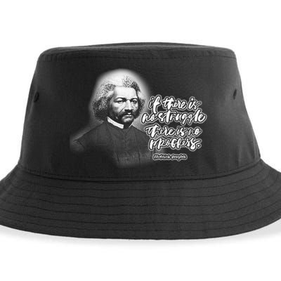 Frederick Douglas No Struggle Sustainable Bucket Hat