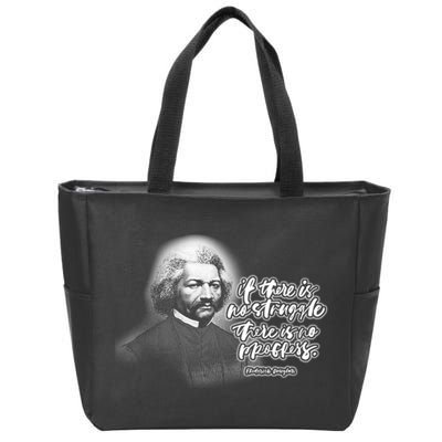 Frederick Douglas No Struggle Zip Tote Bag