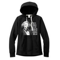 Frederick Douglass History Quote Women's Fleece Hoodie