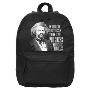 Frederick Douglass History Quote 16 in Basic Backpack