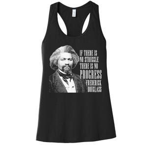 Frederick Douglass History Quote Women's Racerback Tank