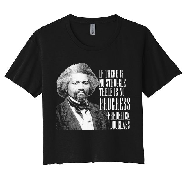 Frederick Douglass History Quote Crop Top