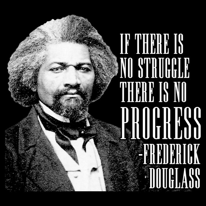 Frederick Douglass History Quote Womens T-Shirt