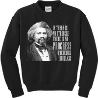 Frederick Douglass History Quote Kids Sweatshirt