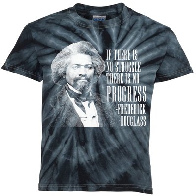 Frederick Douglass History Quote Kids Tie-Dye T-Shirt