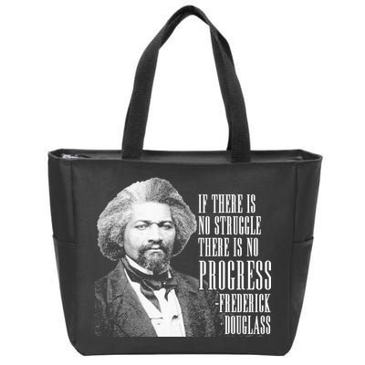 Frederick Douglass History Quote Zip Tote Bag