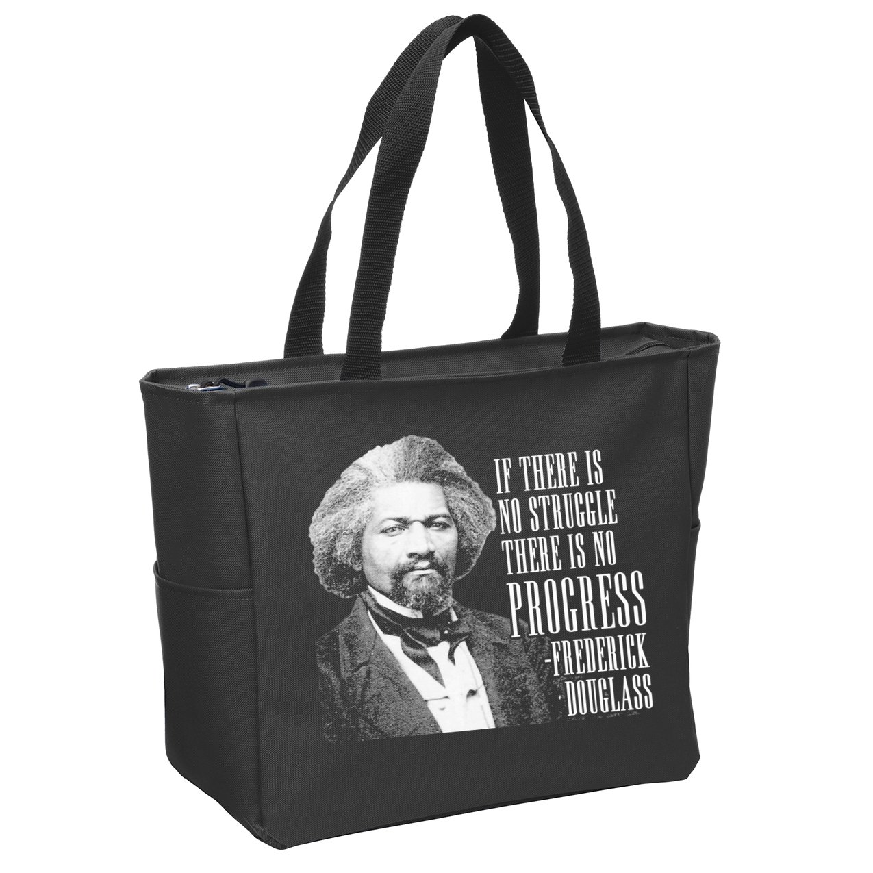 Frederick Douglass History Quote Zip Tote Bag