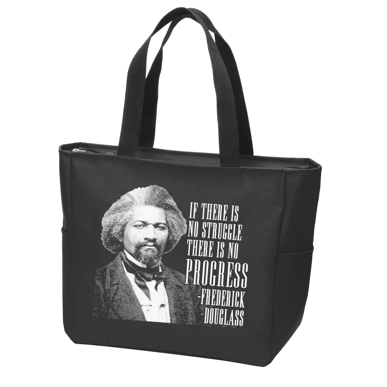 Frederick Douglass History Quote Zip Tote Bag