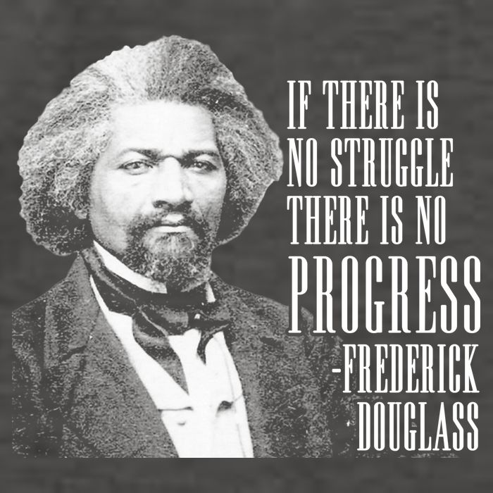 Frederick Douglass History Quote Vector Backpack