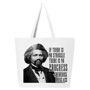 Frederick Douglass History Quote 25L Jumbo Tote