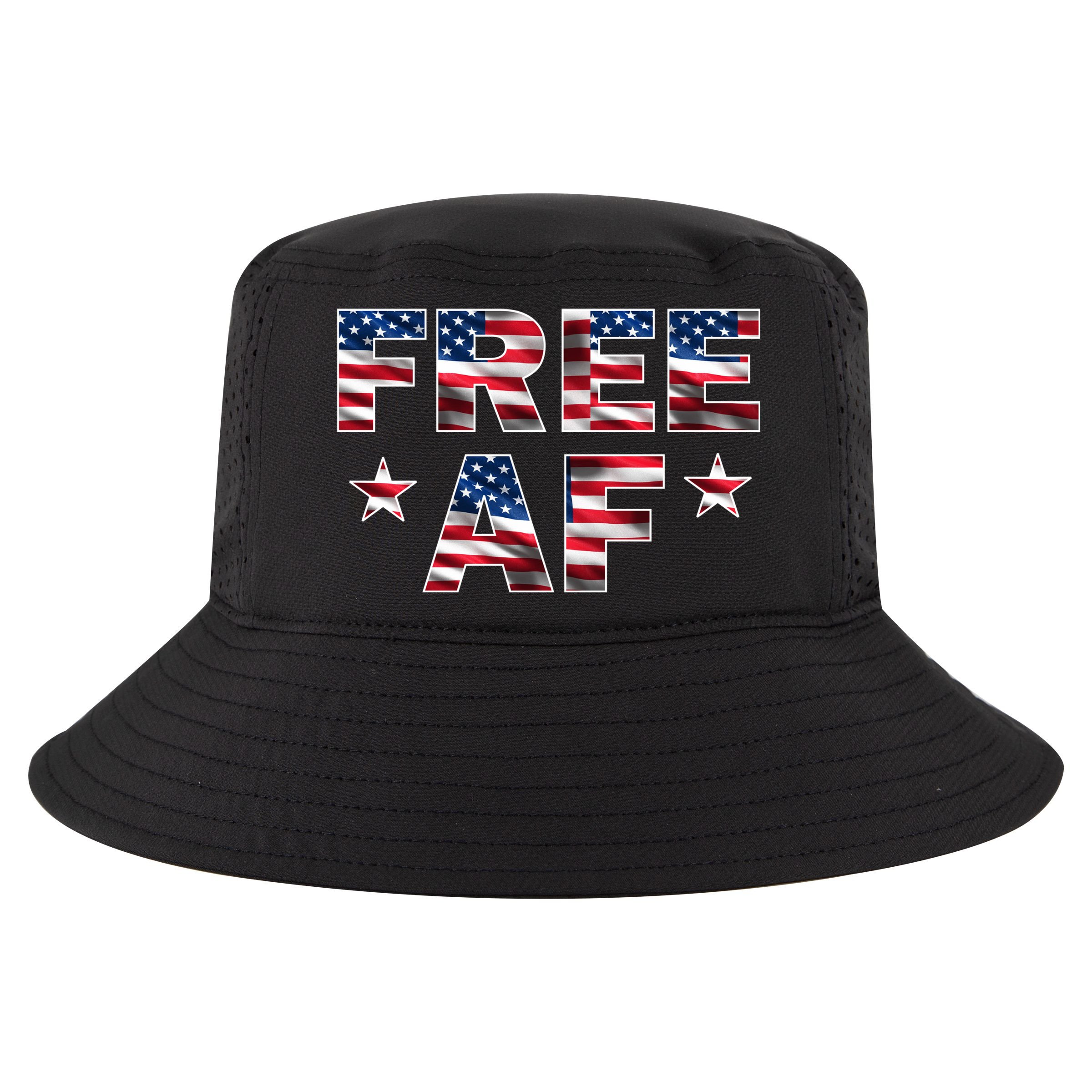 FREE AF American Pride USA Cool Comfort Performance Bucket Hat