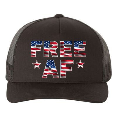 FREE AF American Pride USA Yupoong Adult 5-Panel Trucker Hat