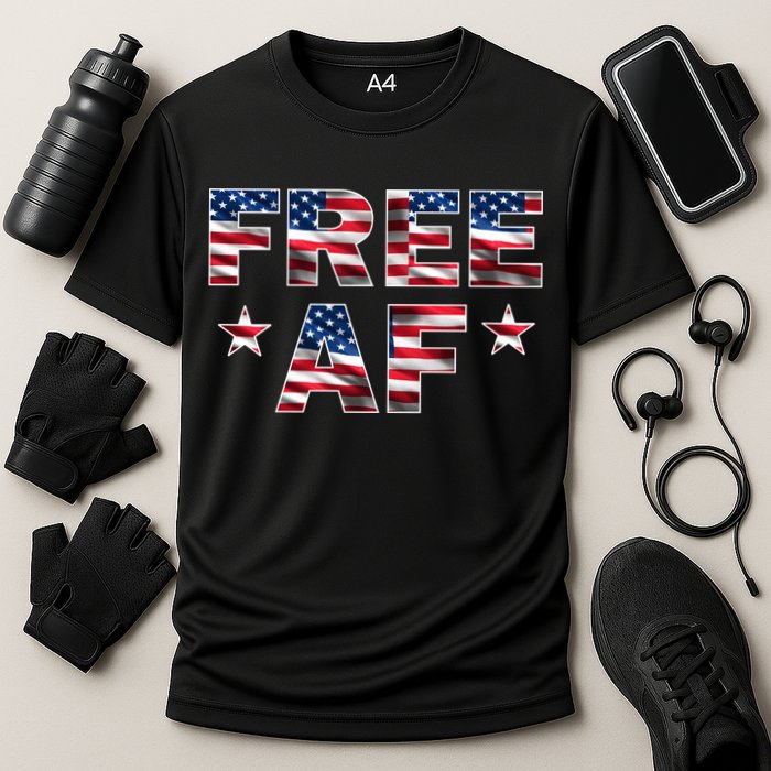 FREE AF American Pride USA Cooling Performance Crew T-Shirt