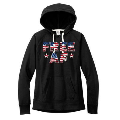 FREE AF American Pride USA Women's Fleece Hoodie