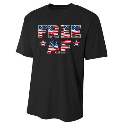 FREE AF American Pride USA Performance Sprint T-Shirt