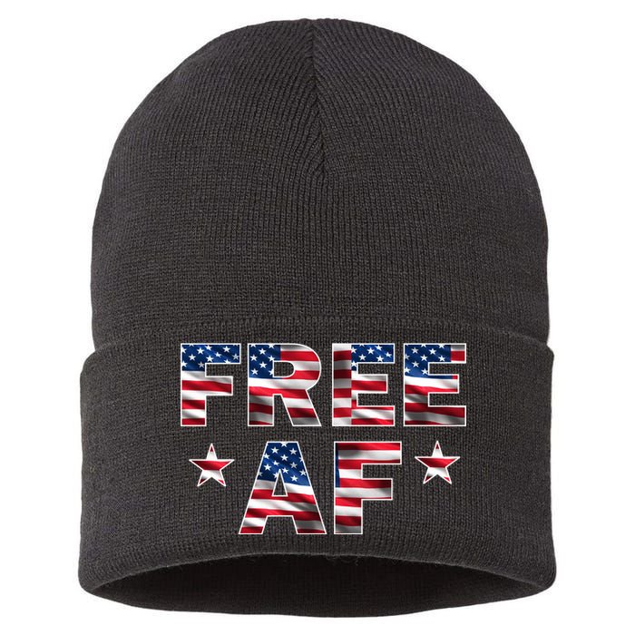 FREE AF American Pride USA Sustainable Knit Beanie