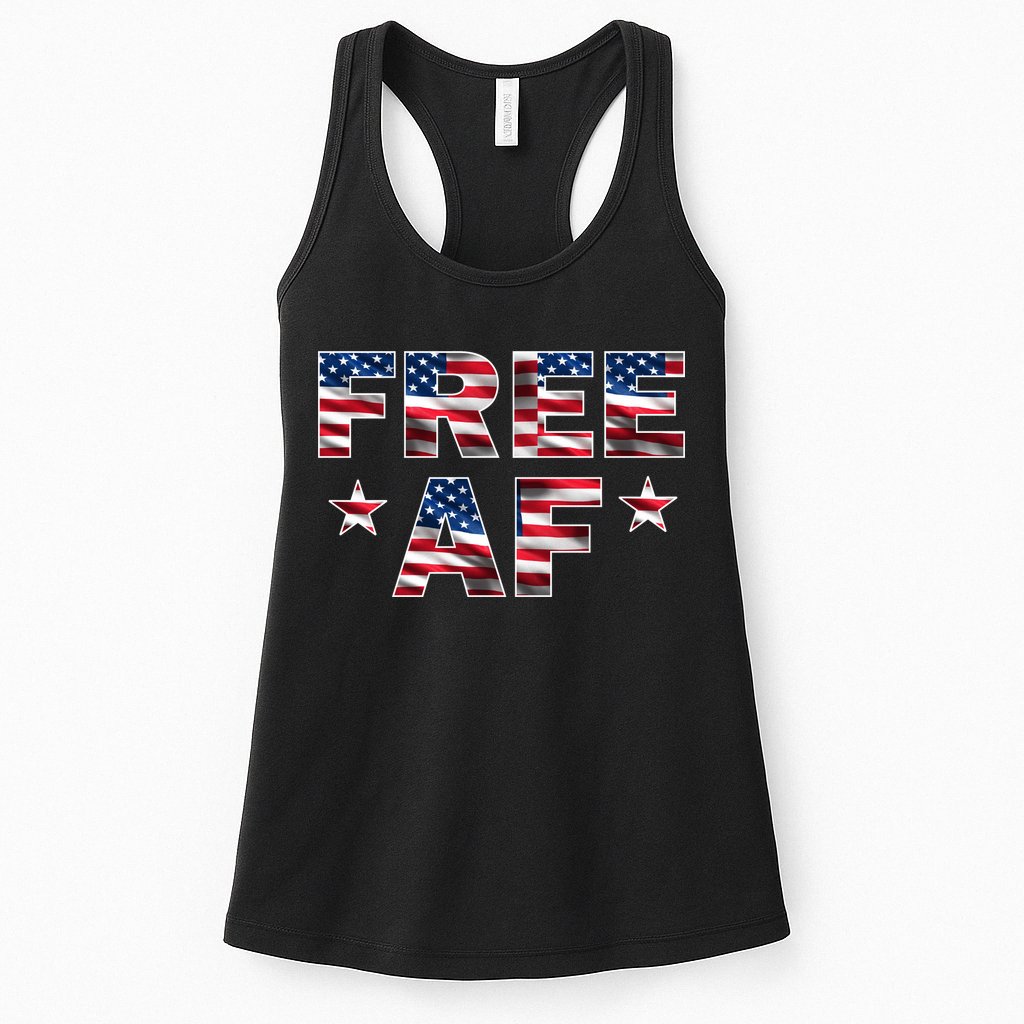 FREE AF American Pride USA Womens Tank Top