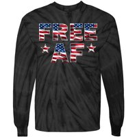 FREE AF American Pride USA Tie-Dye Long Sleeve Shirt