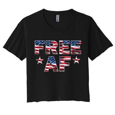FREE AF American Pride USA Crop Top