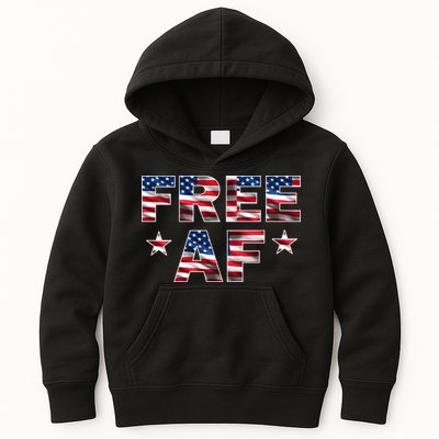 FREE AF American Pride USA Kids Hoodie