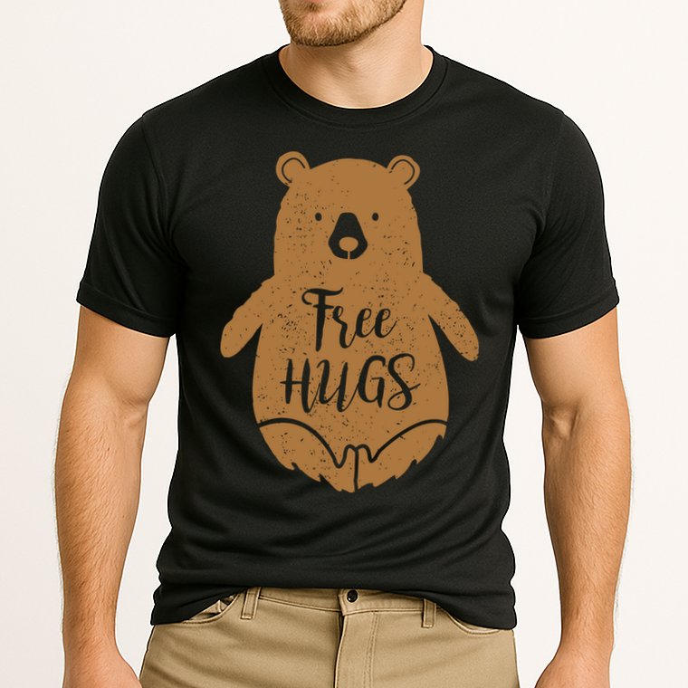 Free Bear Hugs Cooling Performance Crew T-Shirt