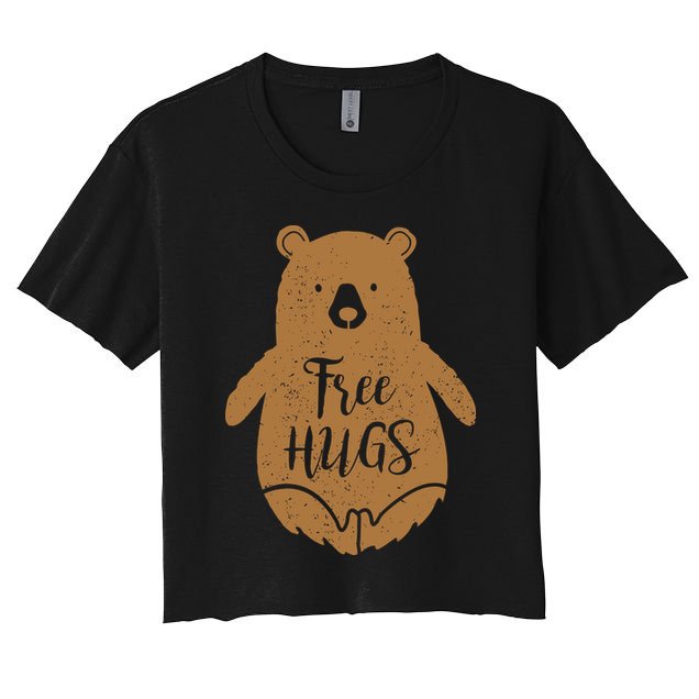 Free Bear Hugs Crop Top