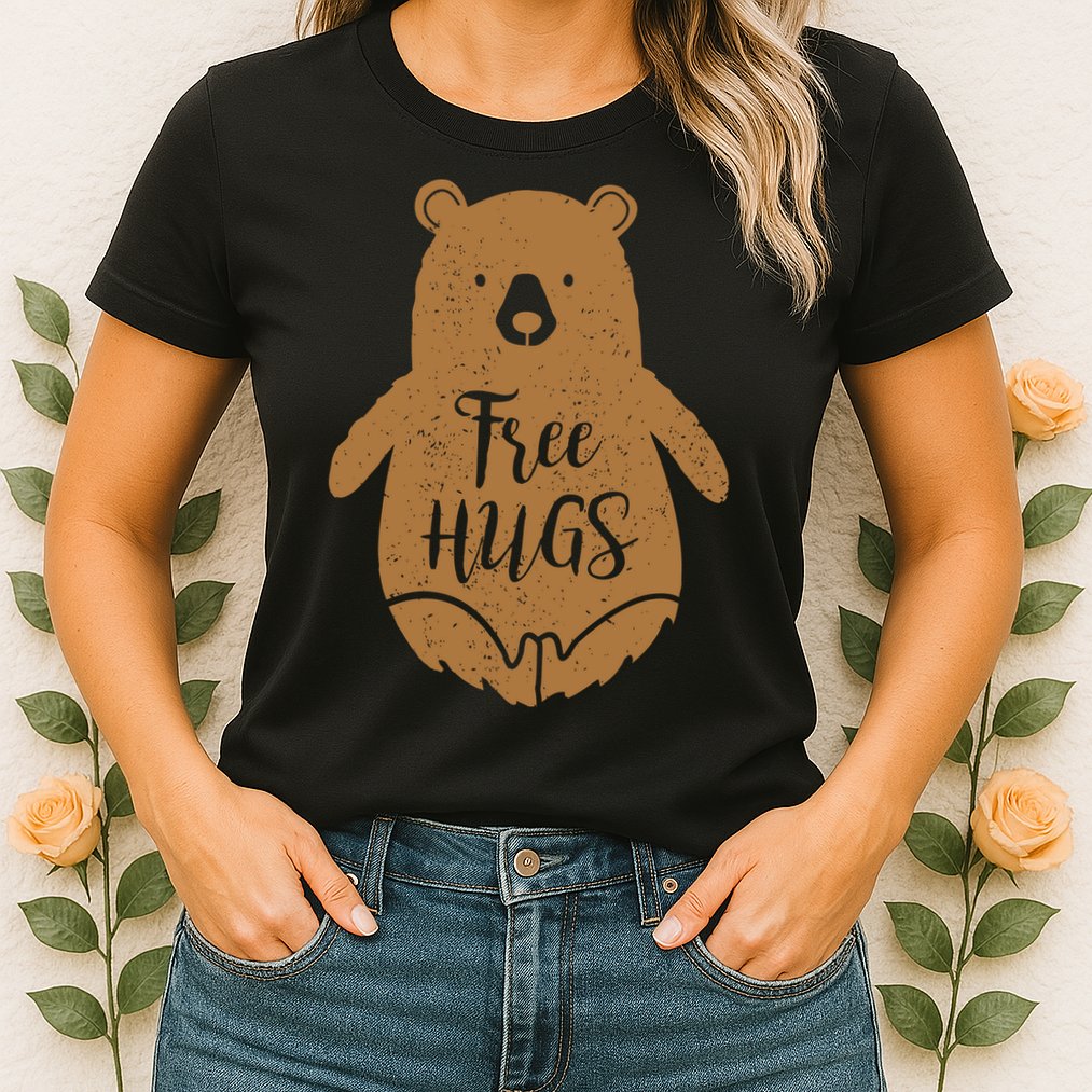 Free Bear Hugs Womens T-Shirt