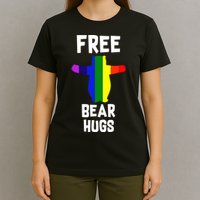 Free Bear hugs Gay Pride T-Shirt
