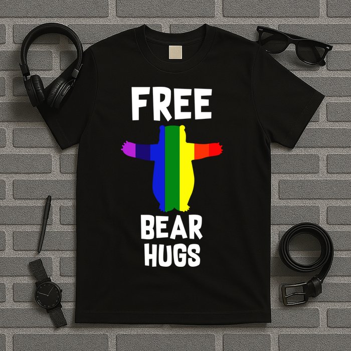 Free Bear hugs Gay Pride T-Shirt