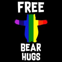 Free Bear hugs Gay Pride T-Shirt