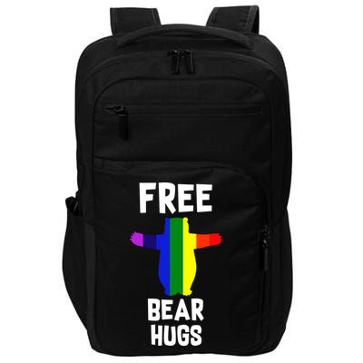 Free Bear hugs Gay Pride Impact Tech Backpack