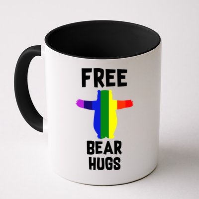 Free Bear hugs Gay Pride Mug