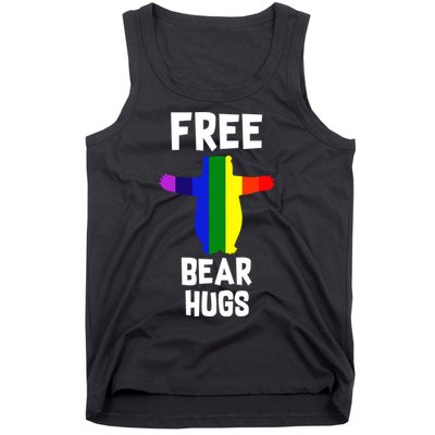 Free Bear hugs Gay Pride Tank Top