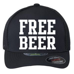 Free Beer Logo Flexfit Unipanel Trucker Cap