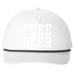 Free Beer Logo Snapback Five-Panel Rope Hat