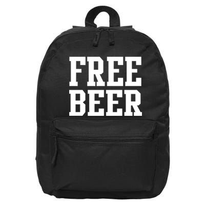 Free Beer Logo 16 in Basic Backpack