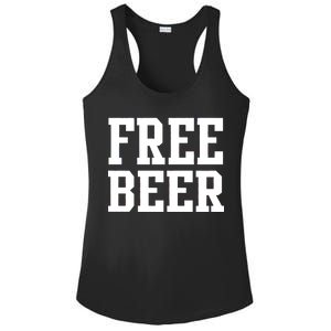 Free Beer Logo Ladies PosiCharge Competitor Racerback Tank