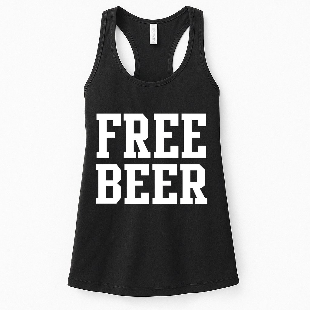 Free Beer Logo Womens Tank Top