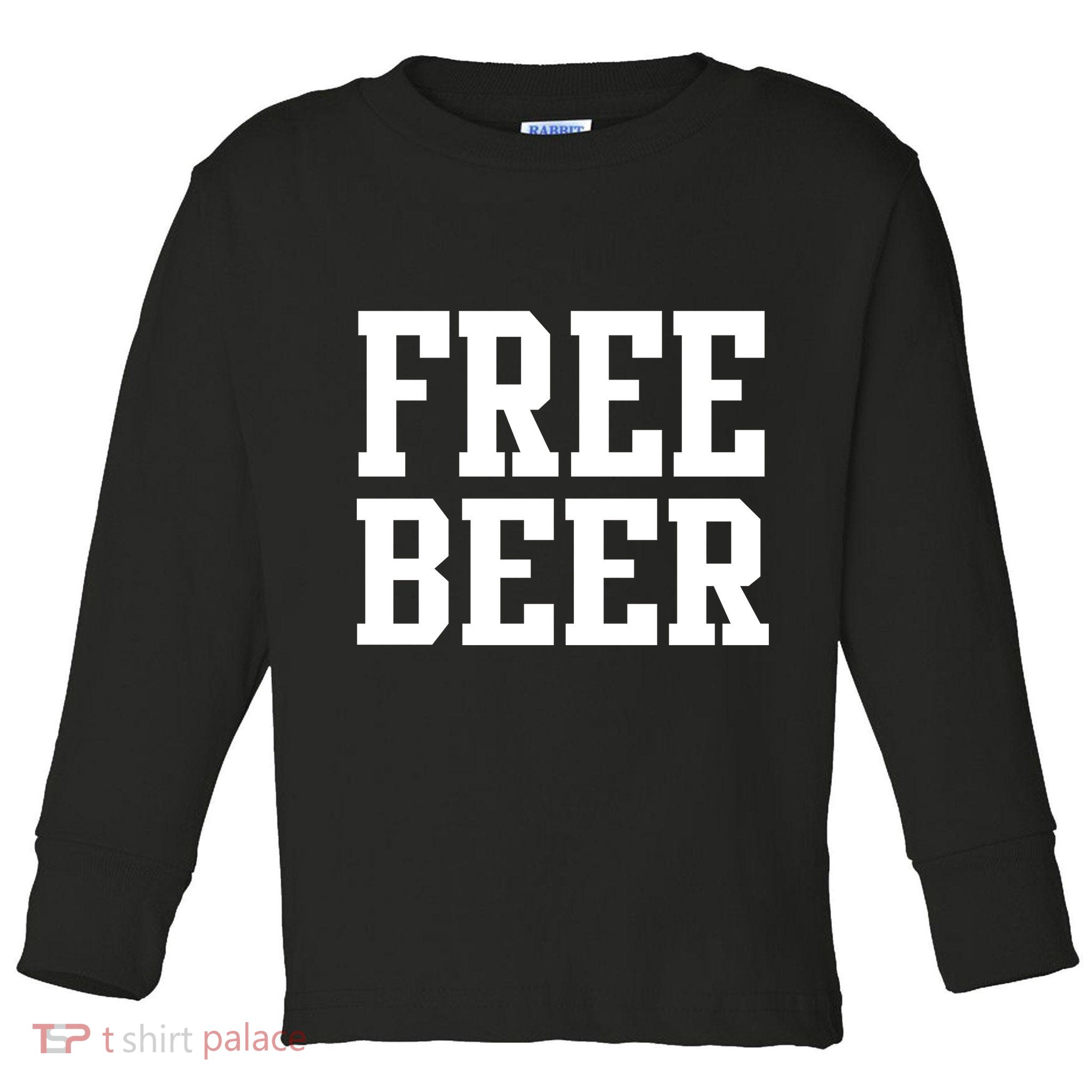 Free Beer Logo Toddler Long Sleeve Shirt