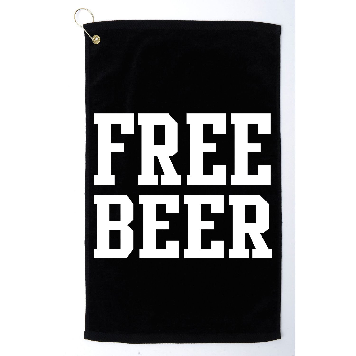 Free Beer Logo Golf Towel