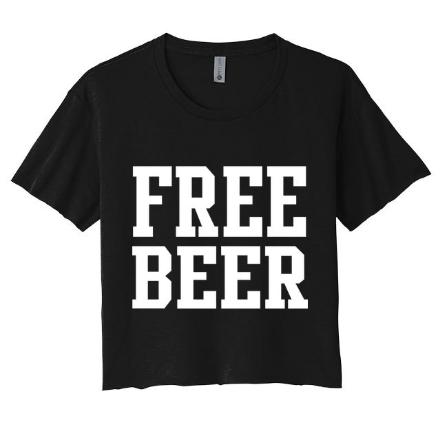 Free Beer Logo Crop Top